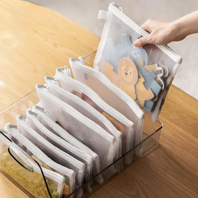 A4 BOLSA DE PAPEL TRANSPARENTE BOLSA DE NILÓN RED BOLSA DE TESTO TECNOLOGIA DE LECCIÓN DE COLEO DE APAGAMENTO Bolsa de bolígrafo Bolsa de artículos para estudiantes