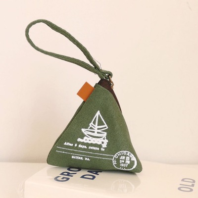 Personalidad CREATIVA RETRO ZONGZI Moneda bolso FEMEÑO MINI lienzo arte lindo moneda bolsa de llave bolsa