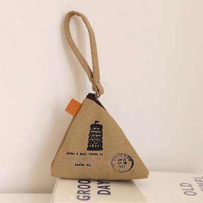 Personalidad CREATIVA RETRO ZONGZI Moneda bolso FEMEÑO MINI lienzo arte lindo moneda bolsa de llave bolsa