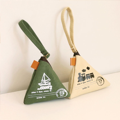 Personalidad CREATIVA RETRO ZONGZI Moneda bolso FEMEÑO MINI lienzo arte lindo moneda bolsa de llave bolsa