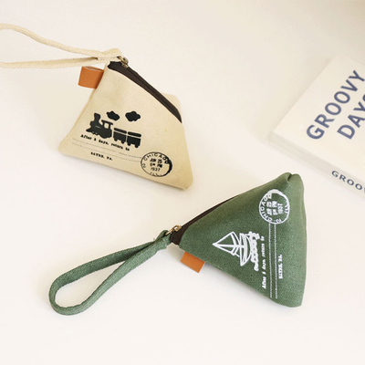 Personalidad CREATIVA RETRO ZONGZI Moneda bolso FEMEÑO MINI lienzo arte lindo moneda bolsa de llave bolsa
