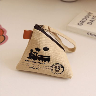 Personalidad CREATIVA RETRO ZONGZI Moneda bolso FEMEÑO MINI lienzo arte lindo moneda bolsa de llave bolsa