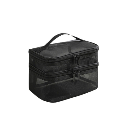 Nueva bolsa de maquillaje GAUZE DE GRAN Capacidad de viaje bolsa de toallas portátil simple bolsa de doble capa bolsa portátil de almacenamiento cosmético