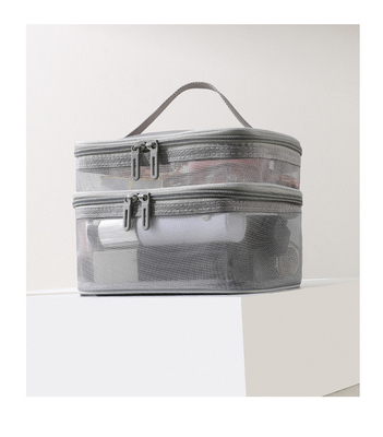 Nueva bolsa de maquillaje GAUZE DE GRAN Capacidad de viaje bolsa de toallas portátil simple bolsa de doble capa bolsa portátil de almacenamiento cosmético