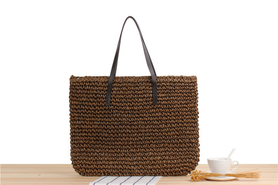TRANSFONDERAL NUEVO BOLSO de paja casual de gran capacidad Japón y Corea del Sur Bolso de hombro