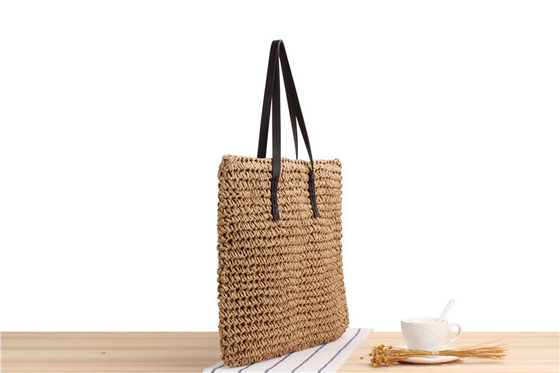TRANSFONDERAL NUEVO BOLSO de paja casual de gran capacidad Japón y Corea del Sur Bolso de hombro