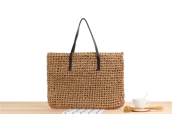 TRANSFONDERAL NUEVO BOLSO de paja casual de gran capacidad Japón y Corea del Sur Bolso de hombro