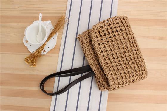TRANSFONDERAL NUEVO BOLSO de paja casual de gran capacidad Japón y Corea del Sur Bolso de hombro