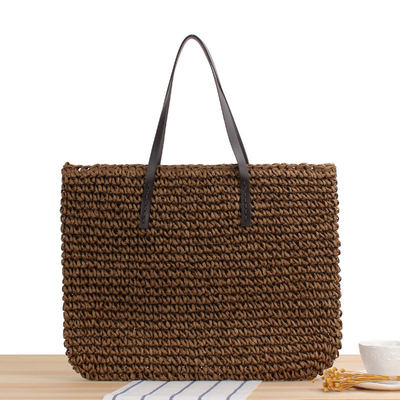 TRANSFONDERAL NUEVO BOLSO de paja casual de gran capacidad Japón y Corea del Sur Bolso de hombro