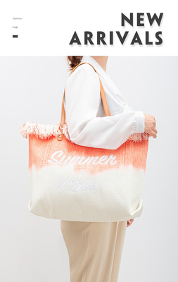 BOLSA de tela de diseño de alfalfa bordada BOLSA de tela de letra trenzada BOLSA de brazo bajo el hombro nuevo BOLSA de mujer de alta capacidad de verano