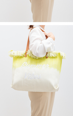 BOLSA de tela de diseño de alfalfa bordada BOLSA de tela de letra trenzada BOLSA de brazo bajo el hombro nuevo BOLSA de mujer de alta capacidad de verano