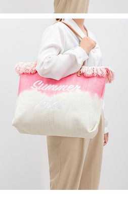 BOLSA de tela de diseño de alfalfa bordada BOLSA de tela de letra trenzada BOLSA de brazo bajo el hombro nuevo BOLSA de mujer de alta capacidad de verano