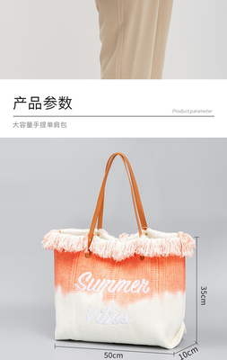 BOLSA de tela de diseño de alfalfa bordada BOLSA de tela de letra trenzada BOLSA de brazo bajo el hombro nuevo BOLSA de mujer de alta capacidad de verano