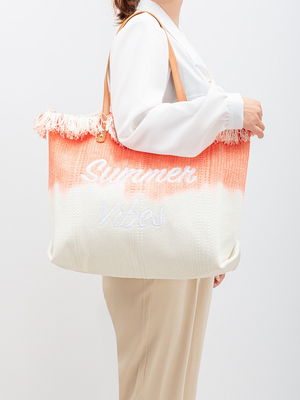 BOLSA de tela de diseño de alfalfa bordada BOLSA de tela de letra trenzada BOLSA de brazo bajo el hombro nuevo BOLSA de mujer de alta capacidad de verano
