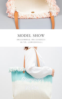 BOLSA de tela de diseño de alfalfa bordada BOLSA de tela de letra trenzada BOLSA de brazo bajo el hombro nuevo BOLSA de mujer de alta capacidad de verano