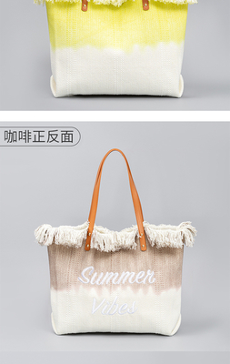 BOLSA de tela de diseño de alfalfa bordada BOLSA de tela de letra trenzada BOLSA de brazo bajo el hombro nuevo BOLSA de mujer de alta capacidad de verano