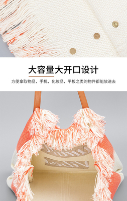 BOLSA de tela de diseño de alfalfa bordada BOLSA de tela de letra trenzada BOLSA de brazo bajo el hombro nuevo BOLSA de mujer de alta capacidad de verano