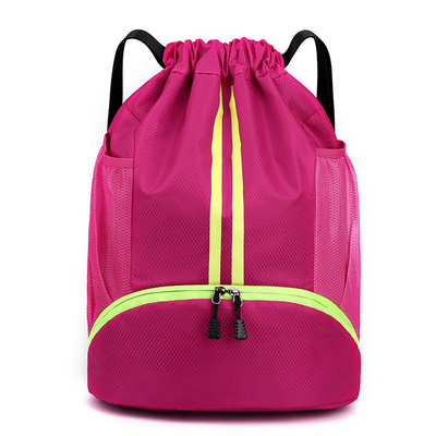 BUNDLE bolsillo de la cuerda de tiro mochila portátil bolsa de baloncesto separación húmeda seca bolsa de natación deportes al aire libre multifunción