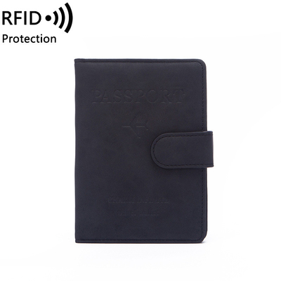 Antifraude NOVO VIAJE PASO MULTIFUNCCIONAL BILETO DE PROTECCIÓN DE DOCUMENTOS Funda de protección de RFID BUCKLE CARD BACK