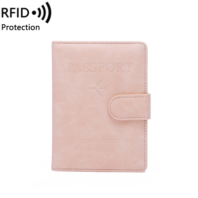 Antifraude NOVO VIAJE PASO MULTIFUNCCIONAL BILETO DE PROTECCIÓN DE DOCUMENTOS Funda de protección de RFID BUCKLE CARD BACK