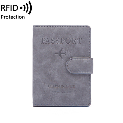 Antifraude NOVO VIAJE PASO MULTIFUNCCIONAL BILETO DE PROTECCIÓN DE DOCUMENTOS Funda de protección de RFID BUCKLE CARD BACK