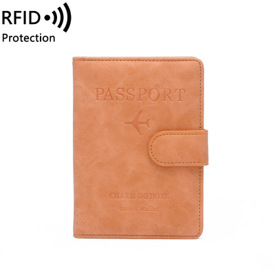 Antifraude NOVO VIAJE PASO MULTIFUNCCIONAL BILETO DE PROTECCIÓN DE DOCUMENTOS Funda de protección de RFID BUCKLE CARD BACK