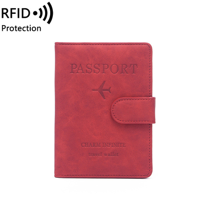 Antifraude NOVO VIAJE PASO MULTIFUNCCIONAL BILETO DE PROTECCIÓN DE DOCUMENTOS Funda de protección de RFID BUCKLE CARD BACK
