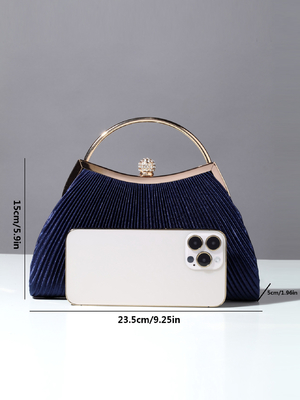 EUROPA Y LOS EEUU RETRO COLOR sólido anillo de mano recubierto moda cerradura cerrada bolsa de comedor cadena bolsa de cuerpo cruzado