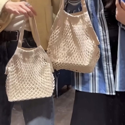 BOLSA de algodón BOLSA de almacenamiento BOLSA DE FRUTA Y VERDURAS BOLSA DE VENDEDOR BOLSA de compras BOLSA DE TOTE BOLSA de tejido pequeño BOLSA de mujer