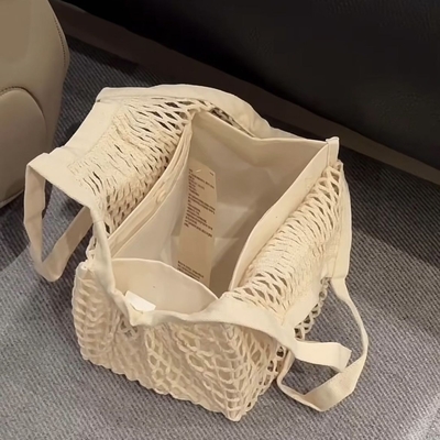 BOLSA de algodón BOLSA de almacenamiento BOLSA DE FRUTA Y VERDURAS BOLSA DE VENDEDOR BOLSA de compras BOLSA DE TOTE BOLSA de tejido pequeño BOLSA de mujer