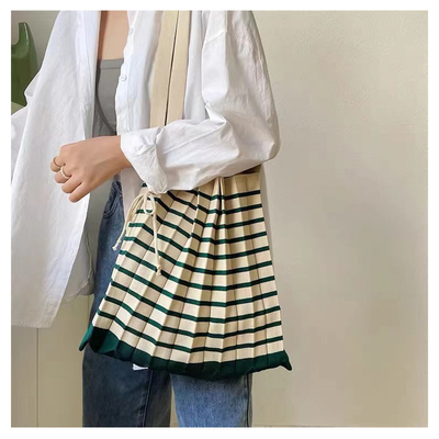Bolso de hombro literario nuevo trenzado bolso de mujer de invierno de punto bolso de moda bolso de mujer transfronterizo