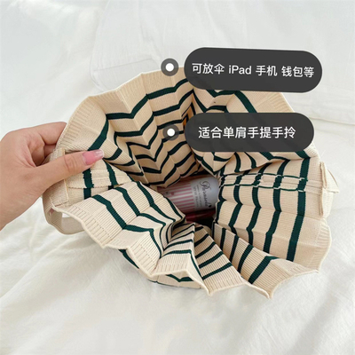 Bolso de hombro literario nuevo trenzado bolso de mujer de invierno de punto bolso de moda bolso de mujer transfronterizo