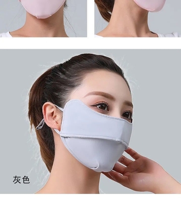 Protección para los ojos de verano ángulo de hielo seda protector solar máscara para mujeres protector solar máscara para mujeres protección UV máscara de sombra delgada