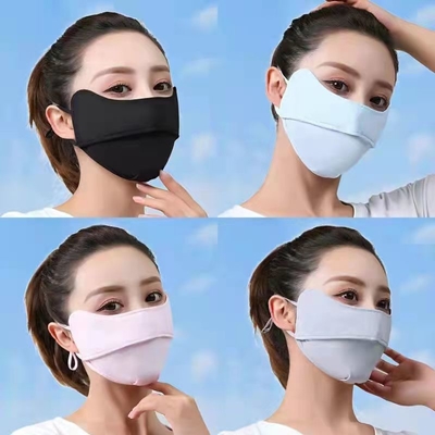 Protección para los ojos de verano ángulo de hielo seda protector solar máscara para mujeres protector solar máscara para mujeres protección UV máscara de sombra delgada