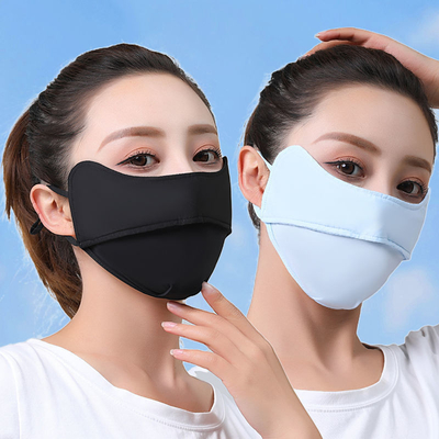 Protección para los ojos de verano ángulo de hielo seda protector solar máscara para mujeres protector solar máscara para mujeres protección UV máscara de sombra delgada