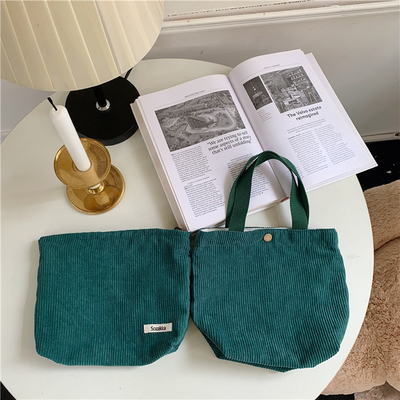 Artsey Cordeiro Bolso Casual MINI portátil LADYAS Bolso de abrigos Vintage Bolso de ropa Bento Bolso