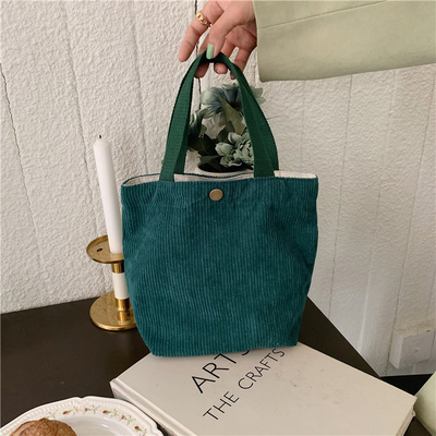 Artsey Cordeiro Bolso Casual MINI portátil LADYAS Bolso de abrigos Vintage Bolso de ropa Bento Bolso