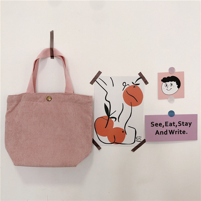 Artsey Cordeiro Bolso Casual MINI portátil LADYAS Bolso de abrigos Vintage Bolso de ropa Bento Bolso