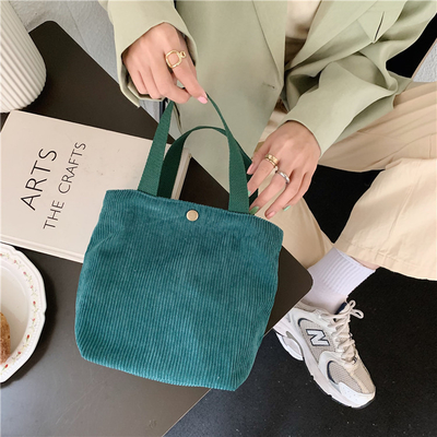 Artsey Cordeiro Bolso Casual MINI portátil LADYAS Bolso de abrigos Vintage Bolso de ropa Bento Bolso