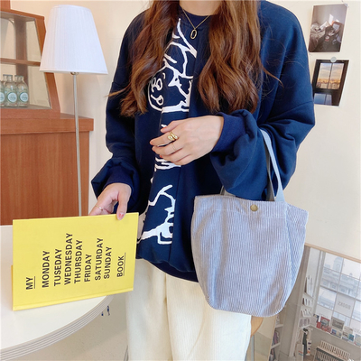 Artsey Cordeiro Bolso Casual MINI portátil LADYAS Bolso de abrigos Vintage Bolso de ropa Bento Bolso
