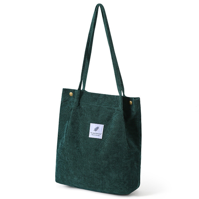 BOLSA DE MUJERES MODA SIMPLE BOLSA de clase de corduroy BOLSA de lienzo BOLSA de hombro BOLSA de campus BOLSA de cuerpo cruzado BOLSA TOTE BOLSA