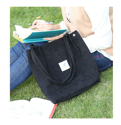 BOLSA DE MUJERES MODA SIMPLE BOLSA de clase de corduroy BOLSA de lienzo BOLSA de hombro BOLSA de campus BOLSA de cuerpo cruzado BOLSA TOTE BOLSA