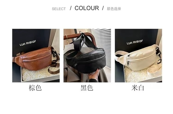 Bolso de pecho unisex ultraligero de color simple y sólido Bolso de hombro de marca Fanny