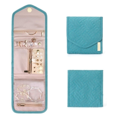 BOLSA de joyería plegable BOLSA de viaje portable BOLSA de almacenamiento de joyas BOLSA de joyería con varios anillos BOLSA de joyas