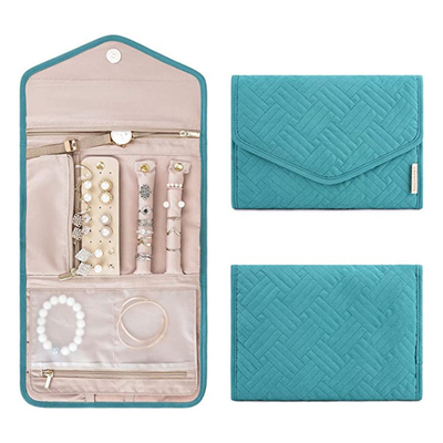 BOLSA DE JUEVELAS BOLSA de almacenamiento anti-oxidante collar de orejas orejas STUD de brazalete de anillo de delicada caja de almacenamiento de joyas portátil