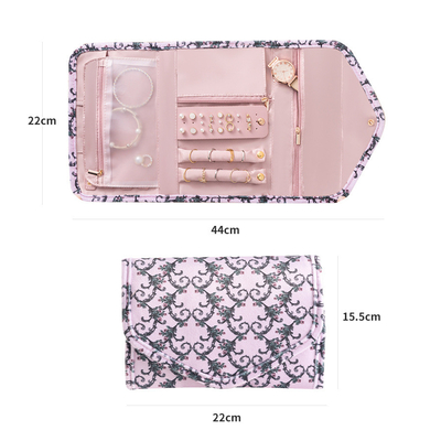 BOLSA DE JUEVELAS BOLSA de almacenamiento anti-oxidante collar de orejas orejas STUD de brazalete de anillo de delicada caja de almacenamiento de joyas portátil