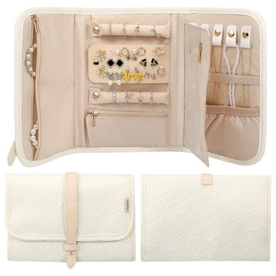 BOLSA de almacenamiento de joyas de viaje BOLSA de almacenamiento de joyas de gran tamaño BOLSA de libros portátil plegable BOLSA de joyas de viaje