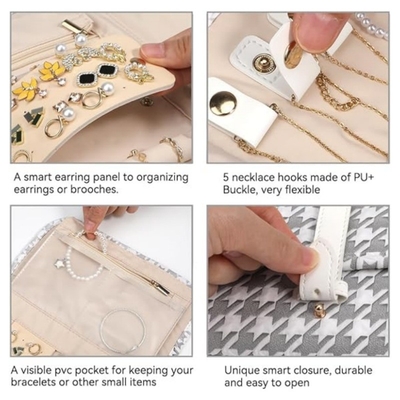BOLSA de almacenamiento de joyas de viaje BOLSA de almacenamiento de joyas de gran tamaño BOLSA de libros portátil plegable BOLSA de joyas de viaje