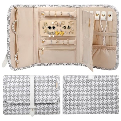 BOLSA de almacenamiento de joyas de viaje BOLSA de almacenamiento de joyas de gran tamaño BOLSA de libros portátil plegable BOLSA de joyas de viaje