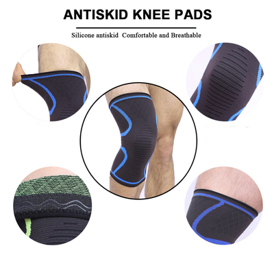 Nuevo tejido de nylon para deportes rodilleras para hombres y mujeres otoño e invierno badminton para correr gimnasio rodilleras para montar al aire libre